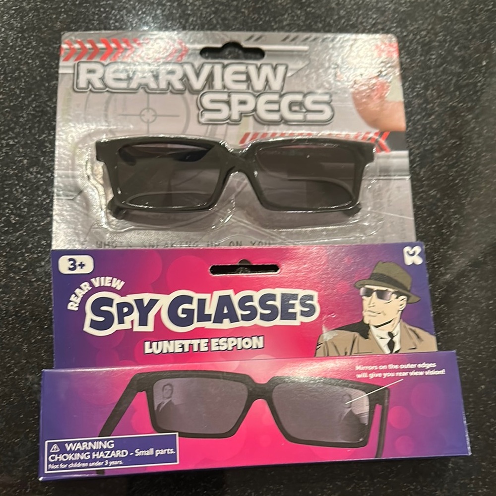 SMITH Black Spy Glasses with Rearview Feature NEW